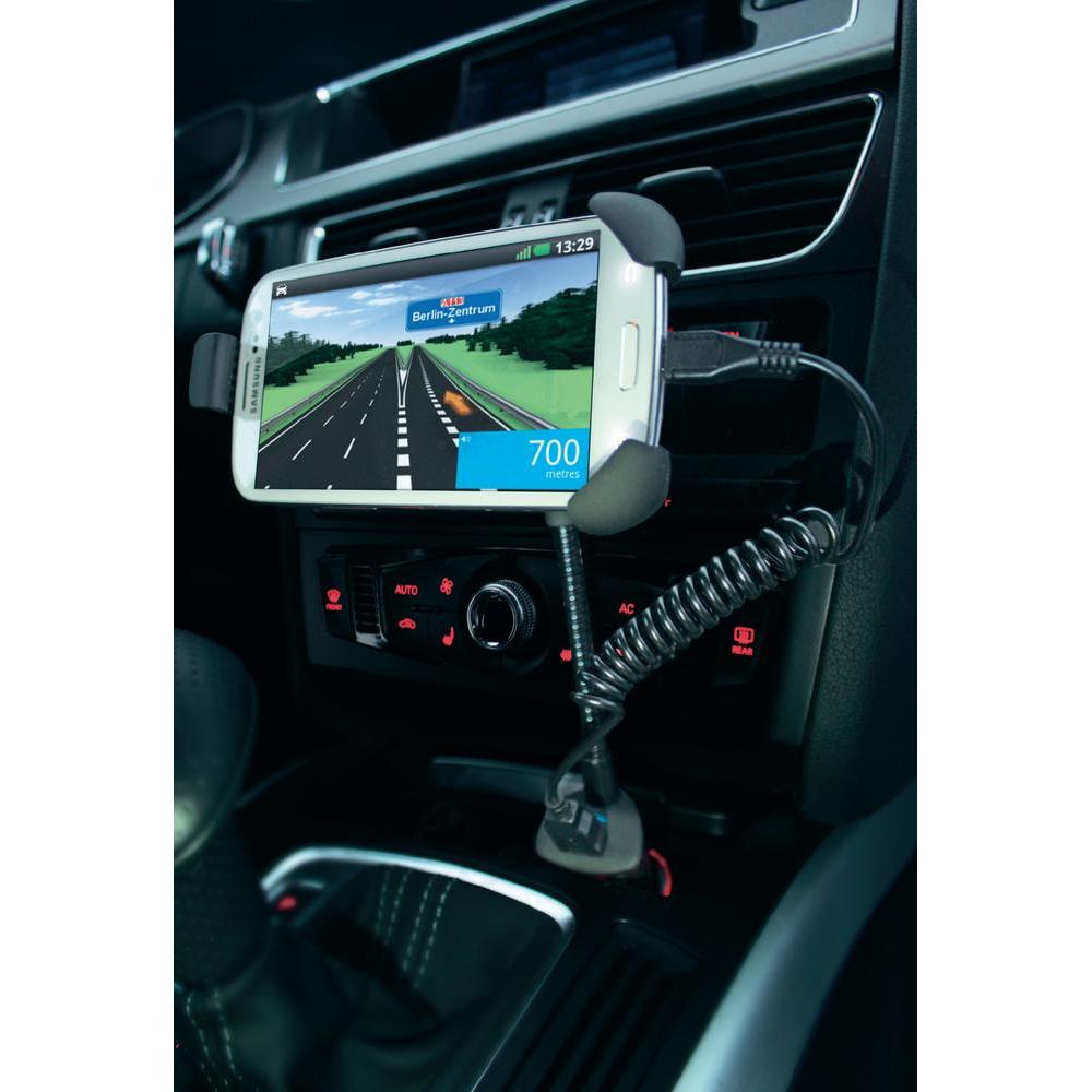 New Ansmann Smartphone Car Holder with USB Charger